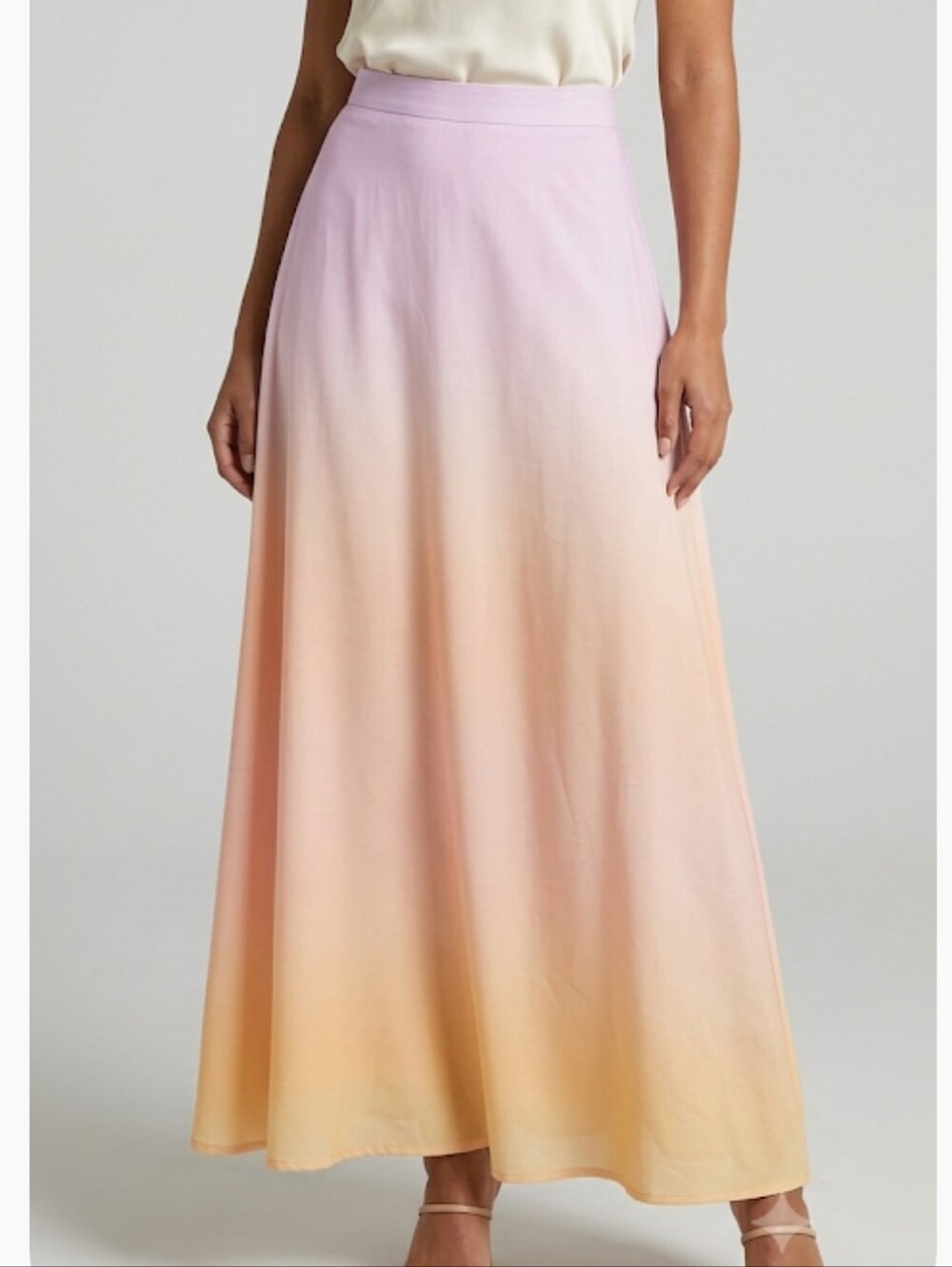 NWT Cato Pastel Ombre Maxi Skirt with Pockets Size 22/24W